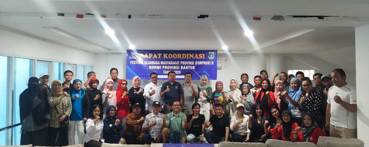 FORPROV II Banten 2026 Mulai Dimatangkan, KORMI Batasi Enam Kategori per Inorga