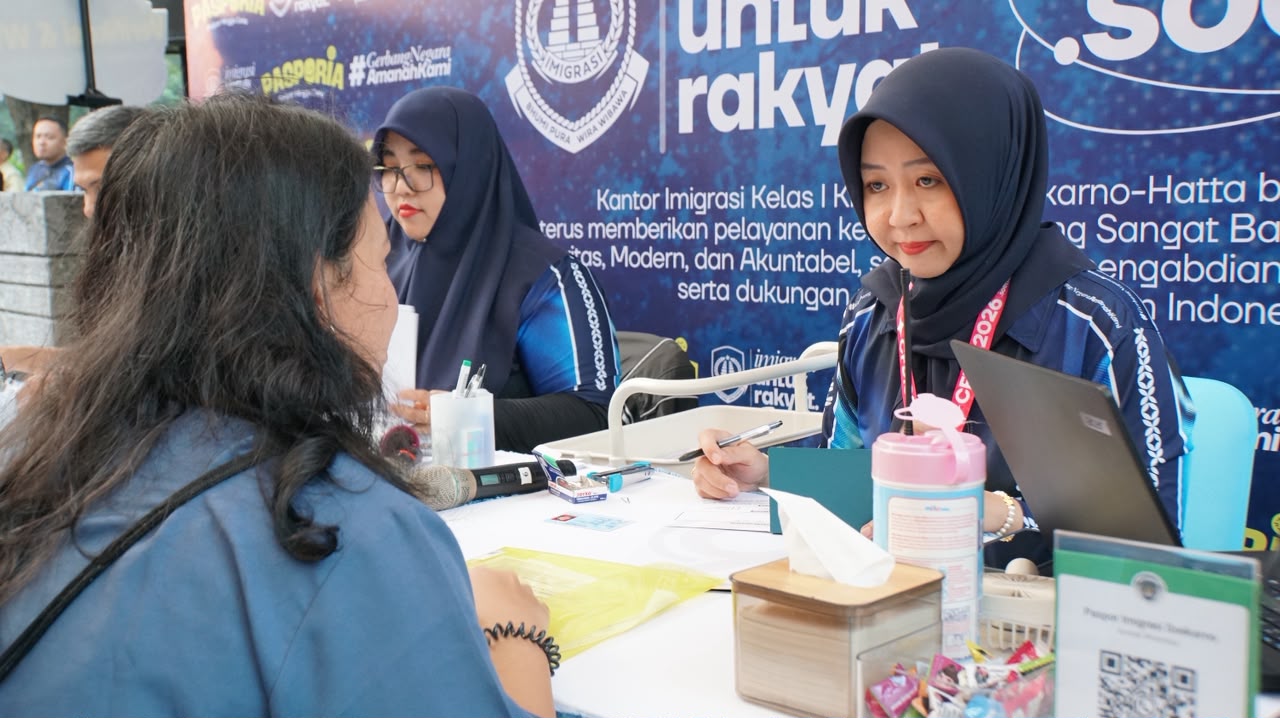 Layanan Paspor Sambil Olahraga, PASPORIA Imigrasi Soetta Disambut Antusias Warga