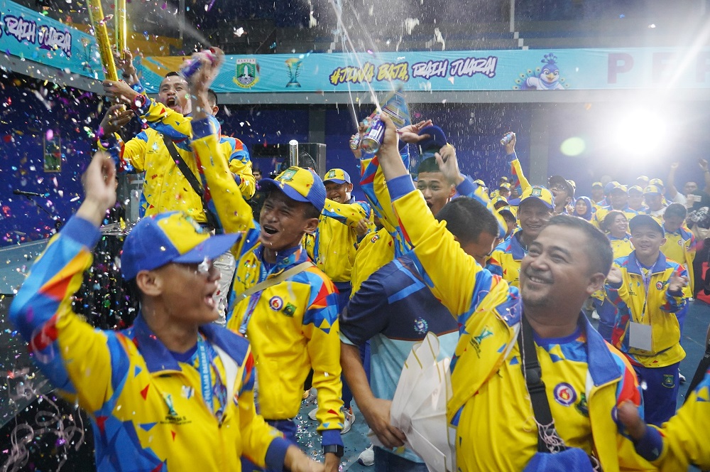 Kota Tangerang Pertahankan Gelar Juara Umum Peparpeda Banten 2026