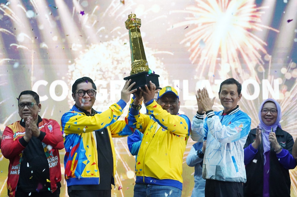 Kota Tangerang Pertahankan Gelar Juara Umum Peparpeda Banten 2026