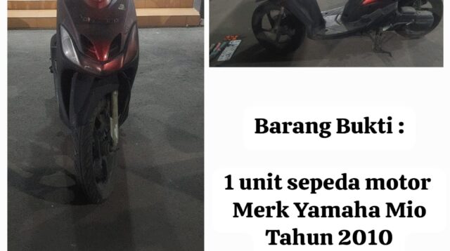 Residivis Curanmor Dibekuk Polsek Cipondoh, Motor Curian Dipilok demi Hilangkan Jejak