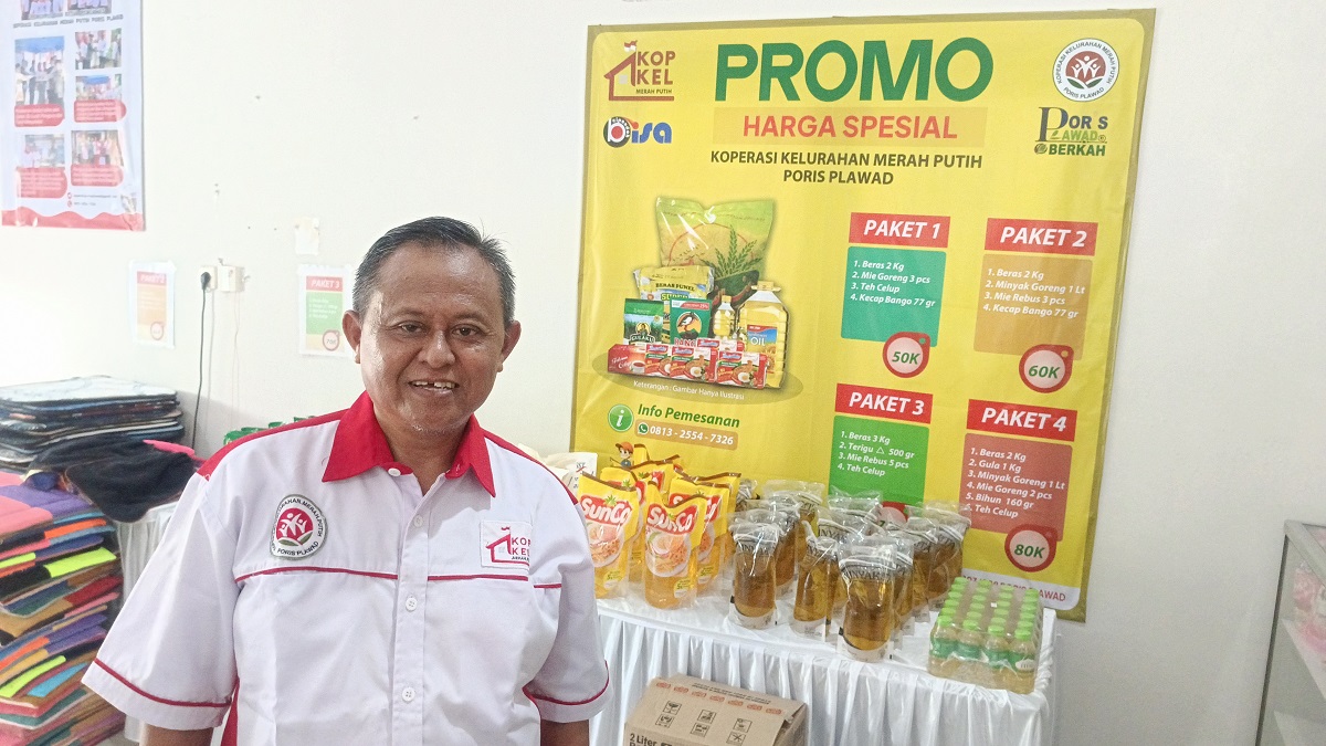 Ketua Koperasi Merah Putih Kelurahan Poris Plawad, Fajar Rusman