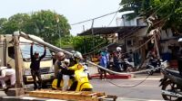 Tiang PJU Roboh di Flyover Cibodas, Arus Lalin Sempat Macet