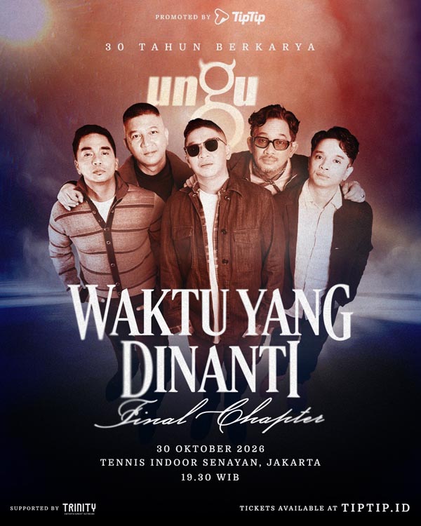 UNGU Rayakan 30 Tahun Berkarya Lewat Konser Final Chapter, Tiket Mulai Rp450 Ribu UNGU Rayakan 30 Tahun Berkarya Lewat Konser Final Chapter, Tiket Mulai Rp450 Ribu