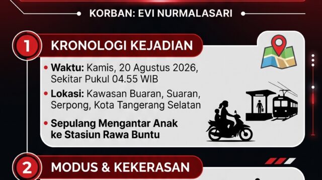 Aksi Begal Sadis di Tangsel Tangan Korban Tersayat Celurit, Motor Digondol