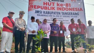 JMSI Kabupaten Tangerang Tanam 200 Pohon Sambut HUT ke-81 RI