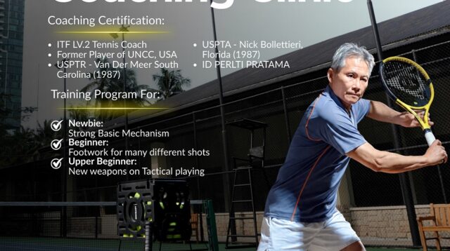 ARYADUTA Country Club Gelar Tennis Coaching Clinic Bersama Coach Wibowo Hadishubroto