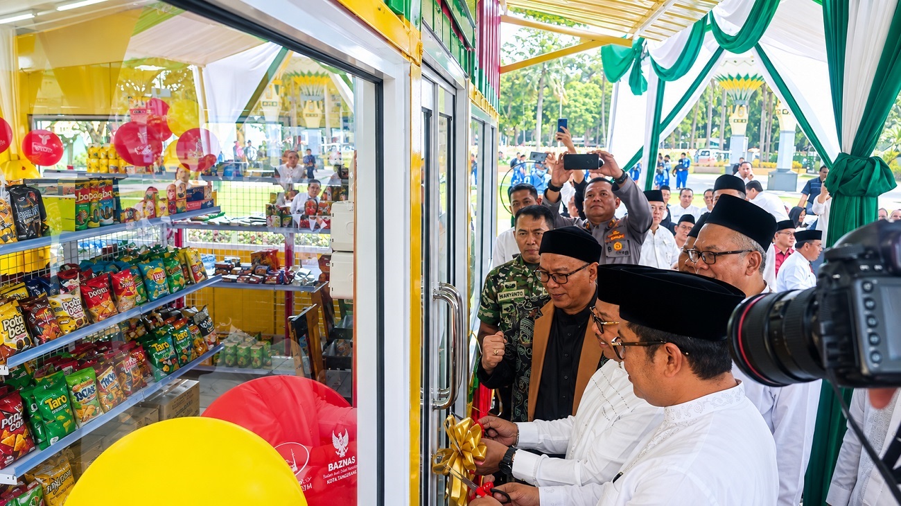 Baznas Kota Tangerang Luncurkan Z-Mart Pertama di Masjid Raya se-Banten