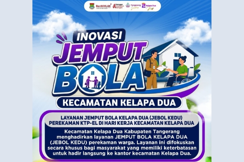 Kecamatan Kelapa Dua Luncurkan JEBOL KEDU, Layanan Jemput Bola Perekaman KTP-El bagi Warga Rentan
