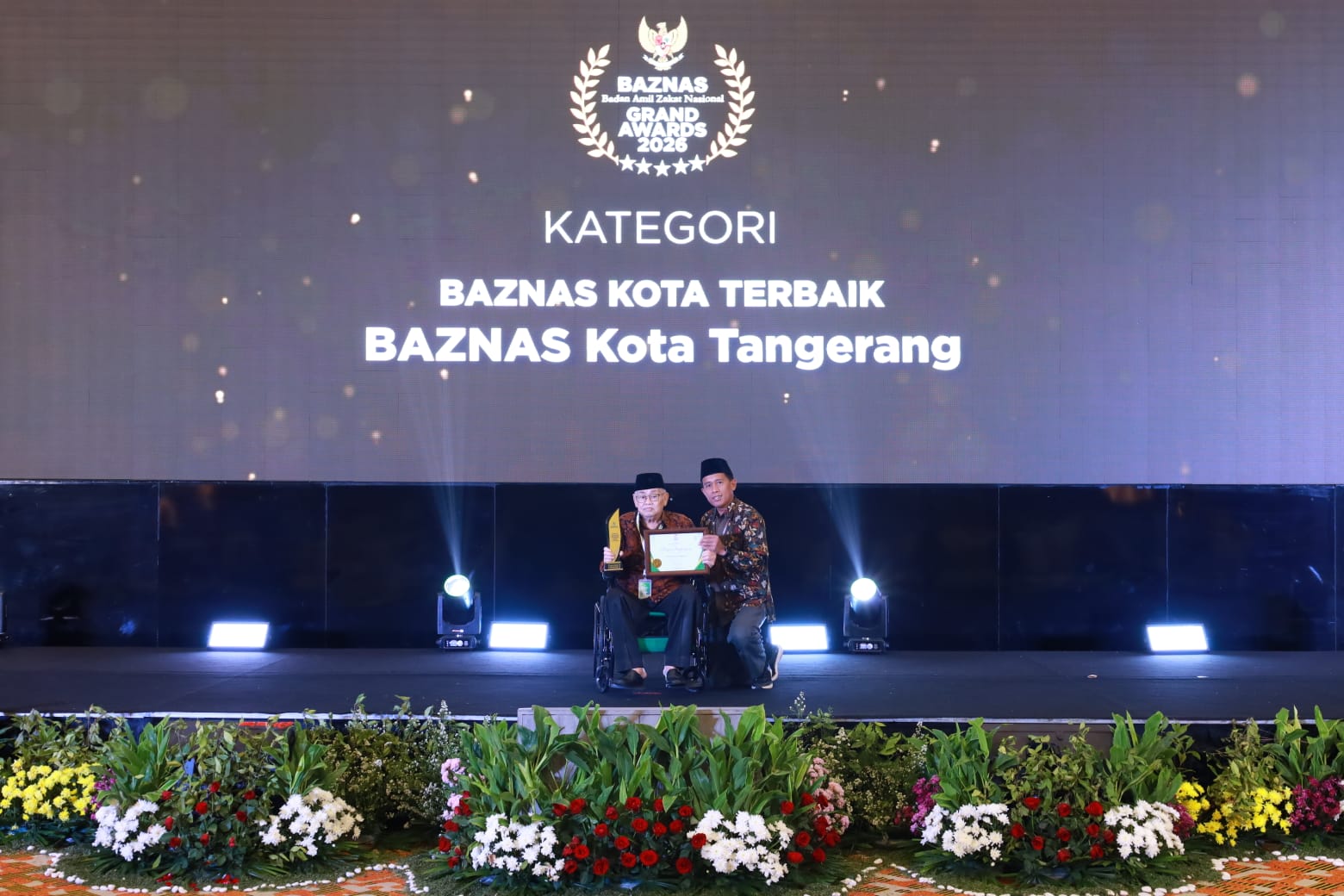 BAZNAS Kota Tangerang Raih Predikat Terbaik se-Indonesia di Grand BAZNAS Awards 2026