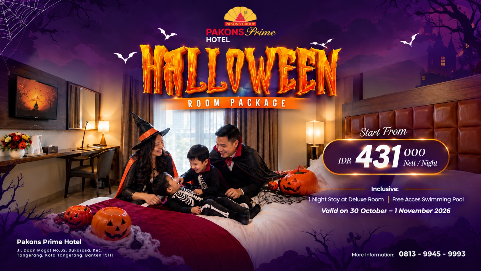 Pakons Prime Hotel Tangerang Tawarkan Promo Menginap Spesial Oktober